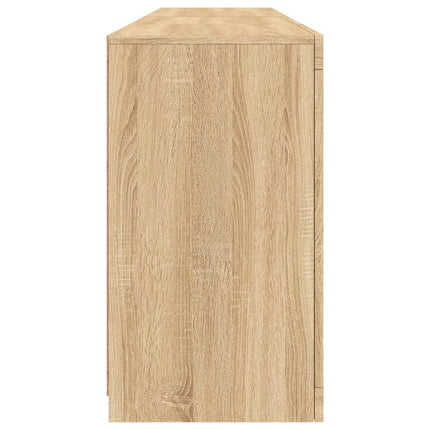 Skänk med LED-belysning sonoma-ek 164x37x67 cm
