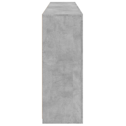 Skänk med LED-belysning betonggrå 181,5x37x100 cm