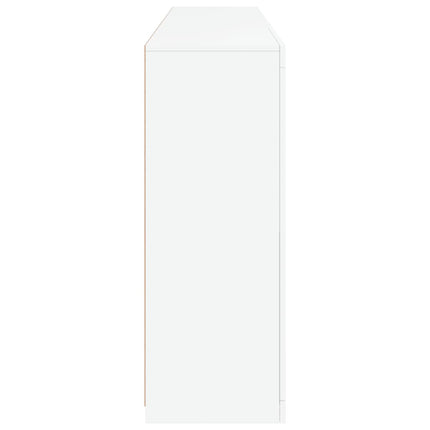 Skänk med LED-belysning vit 181,5x37x100 cm