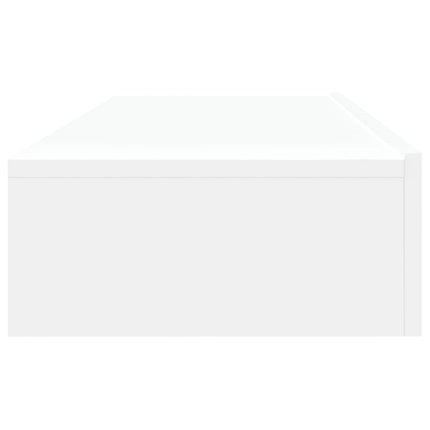Tv-bänkar med LED-belysning 2 st vit 60x35x15,5 cm
