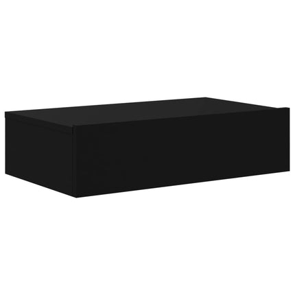 Tv-bänk med LED-belysning svart 60x35x15,5 cm