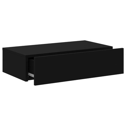 Tv-bänk med LED-belysning svart 60x35x15,5 cm