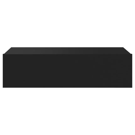 Tv-bänk med LED-belysning svart 60x35x15,5 cm