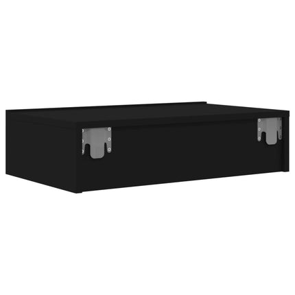 Tv-bänk med LED-belysning svart 60x35x15,5 cm