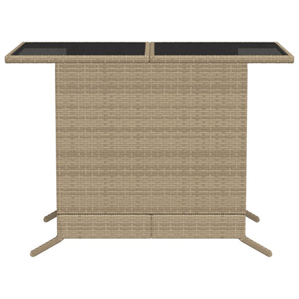Bistrogrupp med dynor 3 delar mixbeige konstrotting