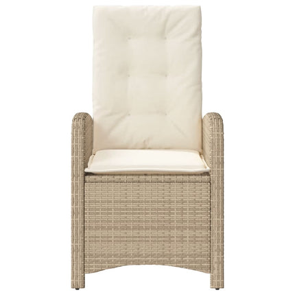 Bistrogrupp med dynor 3 delar beige konstrotting
