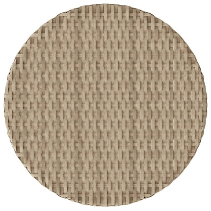 Bistrogrupp med dynor 3 delar mixbeige konstrotting