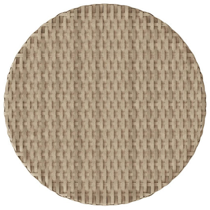 Bistrogrupp med dynor 3 delar beige konstrotting