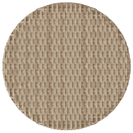 Bistrogrupp med dynor 3 delar mixbeige konstrotting