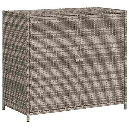 Trädgårdsskåp grå 83x45x76 cm konstrotting