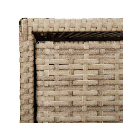 Trädgårdsskåp beige 55x59x80 cm konstrotting