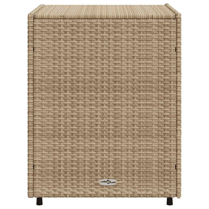 Trädgårdsskåp beige 55x59x69 cm konstrotting