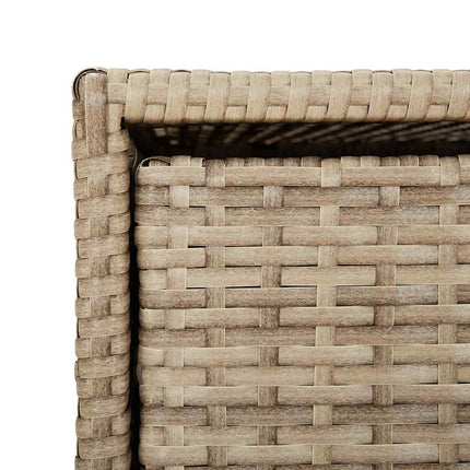Trädgårdsskåp beige 55x59x69 cm konstrotting