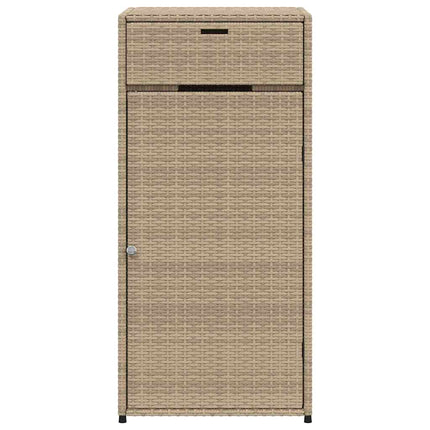 Trädgårdsskåp beige 55x55x111 cm konstrotting