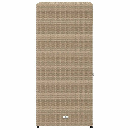Trädgårdsskåp beige 55x55x111 cm konstrotting