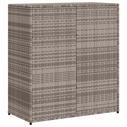 Trädgårdsskåp grå 105x55x113 cm konstrotting