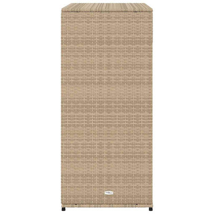 Trädgårdsskåp beige 105x55x113 cm konstrotting