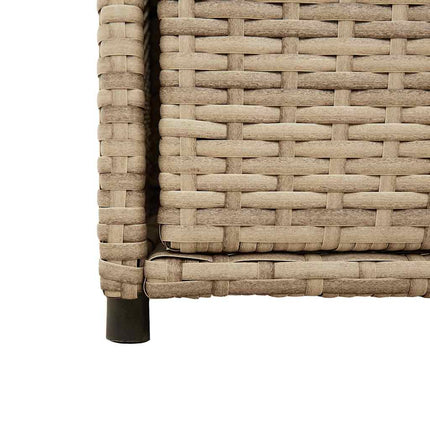 Trädgårdsskåp beige 105x55x113 cm konstrotting