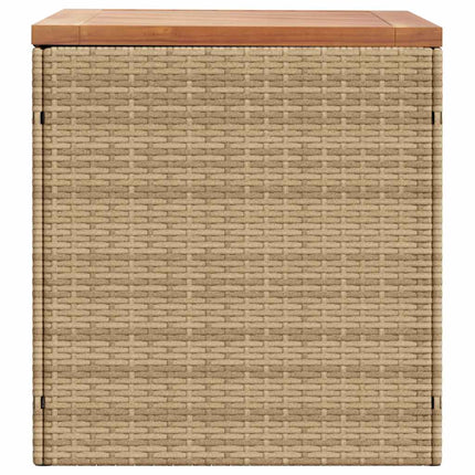 Dynbox beige 110x50x54 cm konstrotting akaciaträ