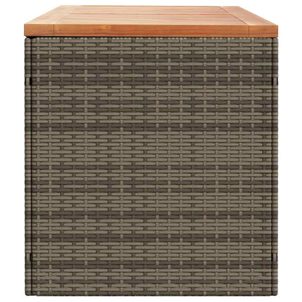 Dynbox grå 220x50x54 cm konstrotting akaciaträ