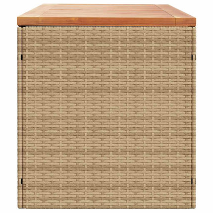 Dynbox beige 220x50x54 cm konstrotting akaciaträ