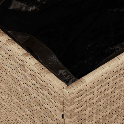 Dynbox beige 220x50x54 cm konstrotting akaciaträ