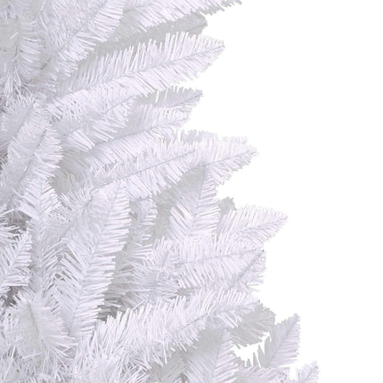 Konstgjord julgran med 300 LED-lampor Vit 300 cm PVC och metall