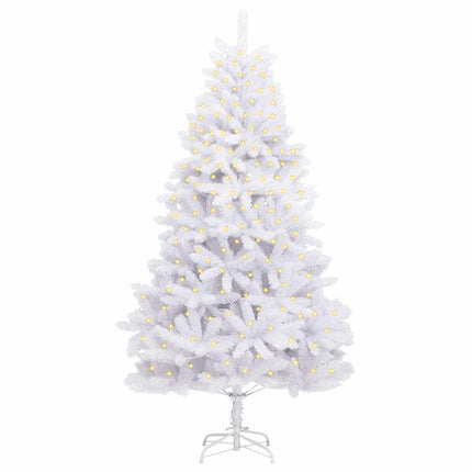 Plast Hingad Julgran Vit 300 cm PVC och stål 300 LED-lampor