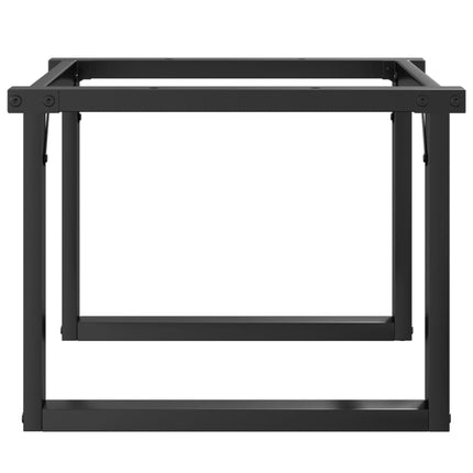 Bordsben för soffbord O-ram 60x40x38 cm stål