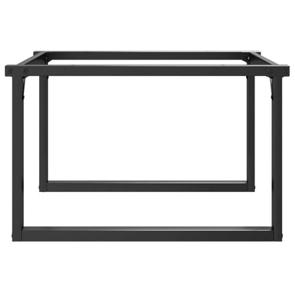 Bordsben för soffbord O-ram 80x70x43 cm stål