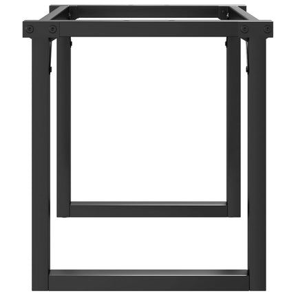 Bordsben för soffbord O-ram 80x40x43 cm stål