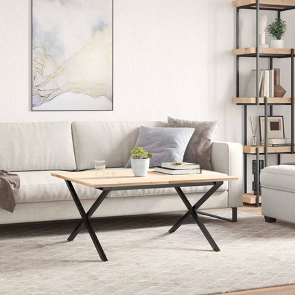 Bordsben för soffbord X-ram 70x60x43 cm stål