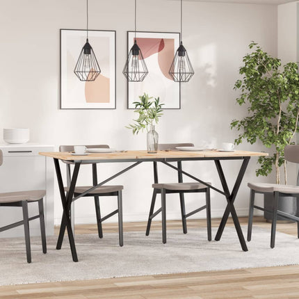 Bordsben för matbord X-ram 120x60x73 cm stål
