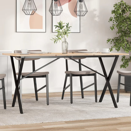 Bordsben för matbord X-ram 140x60x73 cm stål