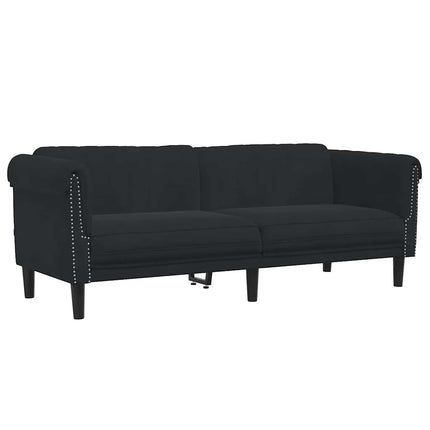 Soffgrupp 2 delar svart sammet