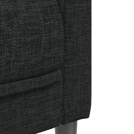 Soffgrupp 2 delar svart tyg