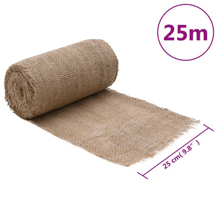 Juterulle 0,25x25 m 100% jute 200 gsm