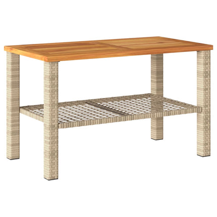 Loungegrupp för trädgården med dynor 4 delar konstrotting beige