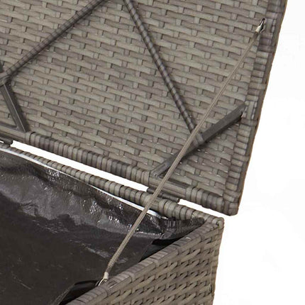 Kuddbox med lagring Grå 50 x 50 x 50 cm konstrotting