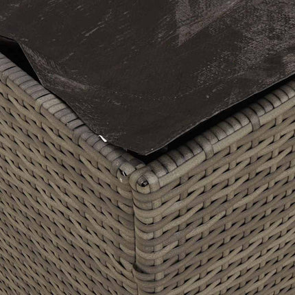 Kuddbox med lagring Grå 50 x 50 x 50 cm konstrotting