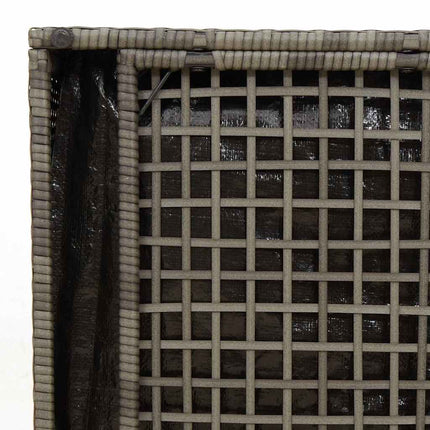 Kuddbox med lagring Grå 50 x 50 x 50 cm konstrotting