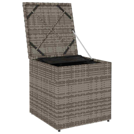 Kuddbox med lagring Grå 50 x 50 x 50 cm konstrotting