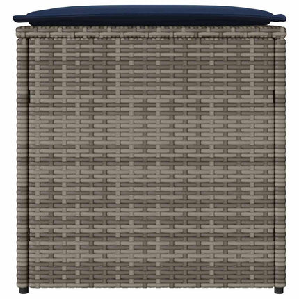 Kuddbox med lagring Grå 50 x 50 x 50 cm konstrotting