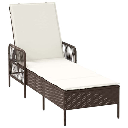 Solstol Brun och krämvit 55 x 200 x 92 cm konstrotting