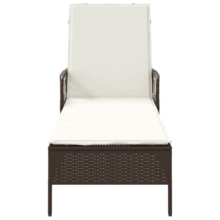 Solstol Brun och krämvit 55 x 200 x 92 cm konstrotting