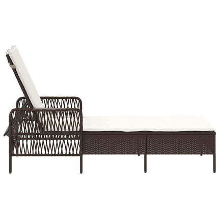 Solstol Brun och krämvit 55 x 200 x 92 cm konstrotting