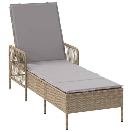 Solstol Beige och Ljusgrå 200 x 55 x 92 cm konstrotting