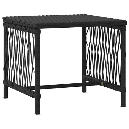 Solstol 3 pcs Svart och krämvit 55 x 200 x 92 cm konstrotting