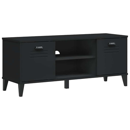Skobänk VIKEN svart 106x35x45 cm konstruerat trä