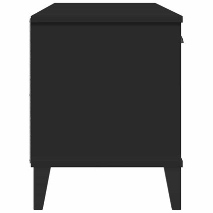 Skobänk VIKEN svart 106x35x45 cm konstruerat trä